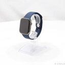 【中古】Apple(アップル) Apple Watch Series 7 GPS + Cellular 45mm グラファイトステンレススチールケース アビスブ...
