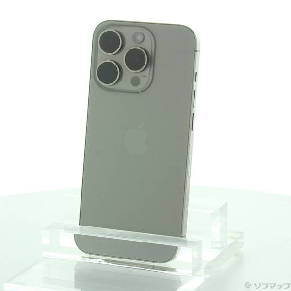 【中古】Apple(アップル) iPhone15 Pro 256GB ナチュラルチタニウム MTUF3J/A SIMフリー 【344-ud】