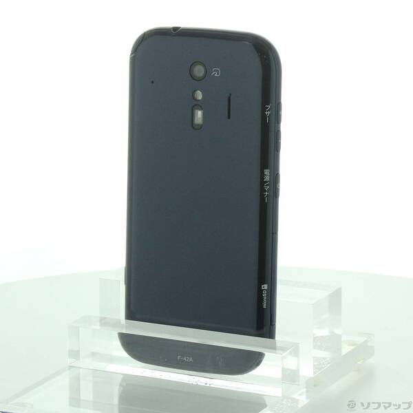 【中古】FUJITSU(富士通） らくらくスマートフォン 32GB ネイビー F-42A docomoロック解除SIMフリー 【196-ud】
