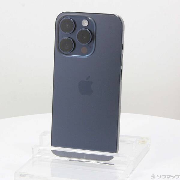 【中古】Apple(アップル) iPhone15 Pro 128GB ブルーチタニウム MTUA3J／A SIMフリー 【349-ud】