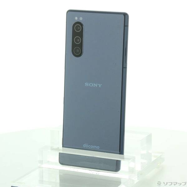 【中古】SONY(ソニー) Xperia 5 64GB ブルー SO-01M docomoロック解除SIMフリー 【368-ud】