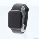 【中古】Apple(アップル) Apple Watch Series 6 GPS 44mm スペースグレイアルミニウムケース ブラックスポーツバンド 【344-...