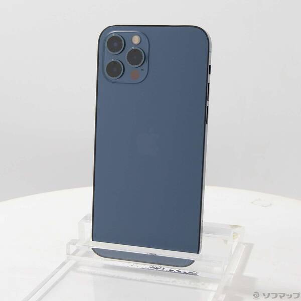 【中古】Apple(アップル) iPhone12 Pro 256GB パシフィックブルー MGMD3J/A SIMフリー 【371-ud】