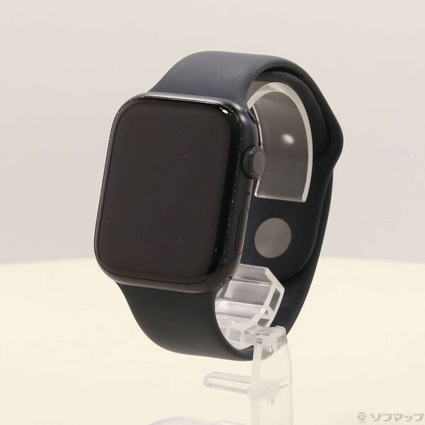 【中古】Apple(アップル) Apple Watch Series 8 GPS 45mm ミッドナイトアルミニウムケース ミッドナイトスポーツバンド 【348-ud】