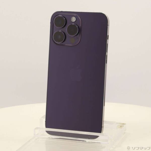 【中古】Apple(アップル) iPhone14 Pro Max 512GB ディープパープル MQ9J3J/A SIMフリー 【368-ud】