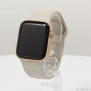 【中古】Apple(アップル) Apple Watch SE 第1世代 GPS 40mm ゴールドアルミニウムケース スターライトスポーツバンド 【196-ud...