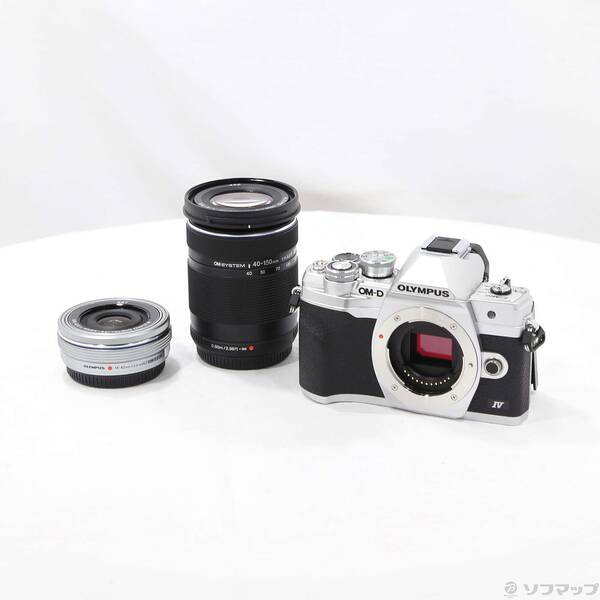 【中古】OLYMPUS(オリンパス) OM-D E-M10 Mark IV EZダブルズームキット シルバー 【344-ud】