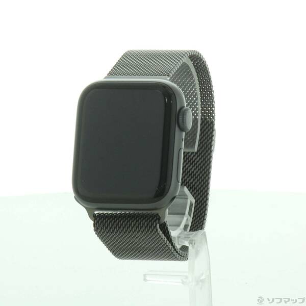 【中古】Apple(アップル) Apple Watch SE 第1世代 GPS 40mm スペースグレイアルミニウムケース グラファイトステンレススチールミラネーゼループ 【344-ud】