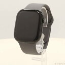 【中古】Apple(アップル) Apple Watch Series 10 GPS 46mm ジェットブラックアルミニウムケース ストーングレイスポーツバンド ...
