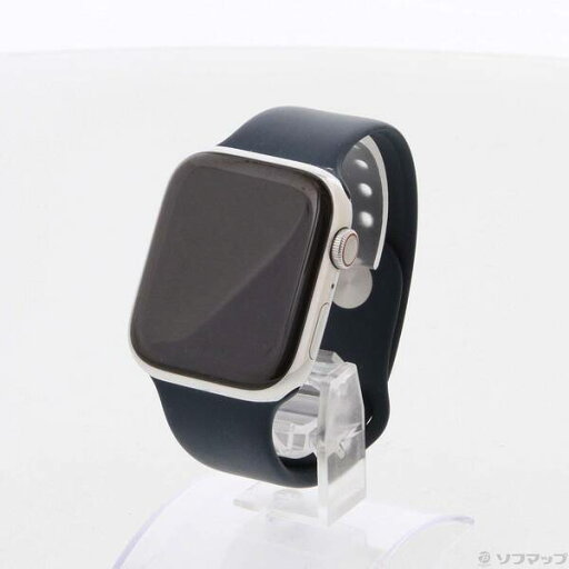 【中古】Apple(アップル) Apple Watch Series 7 GPS + Cellular 45mm シルバーステンレススチールケース アビスブルースポーツバンド 【377-ud】 【中古】Apple(アップル) Apple Watch Series 7 GPS + Cellular 45mm シルバーステンレススチールケース アビスブルースポーツバンド 【377-ud】