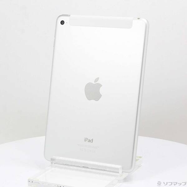 【中古】Apple(アップル) iPad mini 4 64GB シルバー MK732J/A docomoロック解除SIMフリー 【196-ud】
