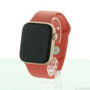 【中古】Apple(アップル) Apple Watch Series 6 GPS + Cellular 44mm ゴールドアルミニウムケース ピンクシトラススポ...