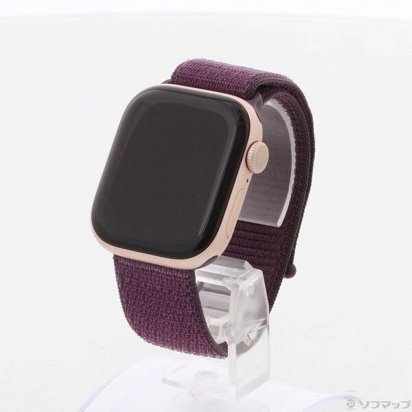 【中古】Apple(アップル) Apple Watch Series 10 GPS + Cellular 42mm ゴールドアルミニウムケース プラムスポーツループ 【198-ud】
