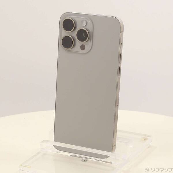 【中古】Apple(アップル) iPhone15 Pro Max 512GB ナチュラルチタニウム MU6W3J/A SIMフリー 【262-ud】