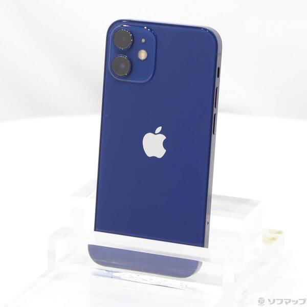 【中古】Apple(アップル) iPhone12 mini 64GB ブルー MGAP3J/A SIMフリー 【352-ud】