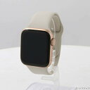 【中古】Apple(アップル) Apple Watch SE 第1世代 GPS 40mm ゴールドアルミニウムケース スターライトスポーツバンド 【269-ud...