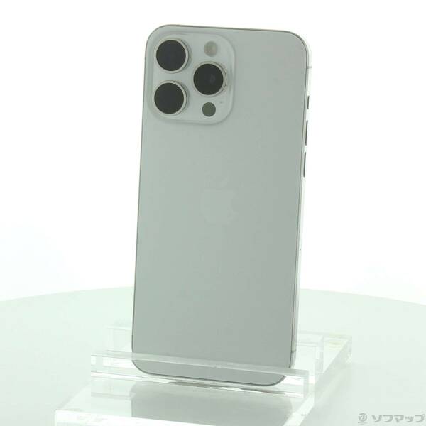 【中古】Apple(アップル) iPhone15 Pro Max 512GB ホワイトチタニウム MU6V3J/A SIMフリー 【348-ud】