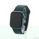 【中古】Apple(アップル) Apple Watch Series 7 GPS 41mm ブルーアルミニウムケース アビスブルースポーツバンド 【348-ud...