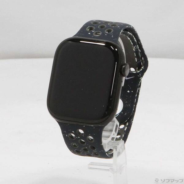 【中古】Apple(アップル) Apple Watch Series 10 GPS 46mm ジェットブラックアルミニウムケース ミッドナイトスカイNikeスポーツバンド 【262-ud】