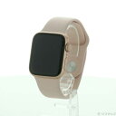 【中古】Apple(アップル) Apple Watch SE 第1世代 GPS 40mm ゴールドアルミニウムケース ピンクサンドスポーツバンド 【258-ud...
