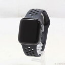 【中古】Apple(アップル) Apple Watch SE 第1世代 Nike GPS 40mm スペースグレイアルミニウムケース アンスラサイト/ブラックN...