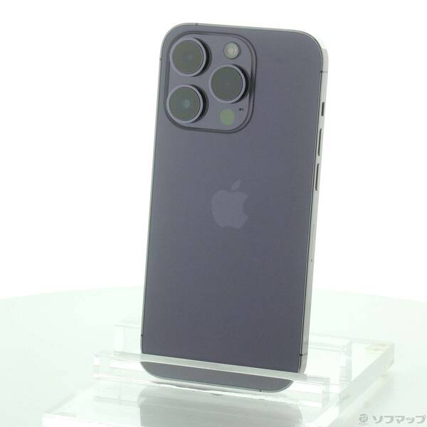 【中古】Apple(アップル) iPhone14 Pro 128GB ディープパープル MQ0F3J/A SIMフリー 【276-ud】