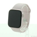 【中古】Apple(アップル) 〔展示品〕 Apple Watch Series 9 GPS 45mm ピンクアルミニウムケース ライトピンクスポーツバンド 【...