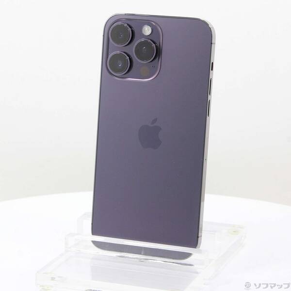 【中古】Apple(アップル) iPhone14 Pro Max 256GB ディープパープル MQ9E3J/A SIMフリー 【368-ud】