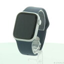 【中古】Apple(アップル) 〔展示品〕 Apple Watch Series 9 GPS 41mm シルバーアルミニウムケース ストームブルースポーツバンド...