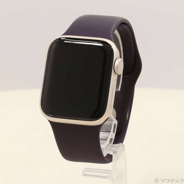 【中古】Apple(アップル) Apple Watch SE 第2世代 GPS 40mm スターライトアルミニウムケース エルダーベリースポーツバンド 【262-ud】