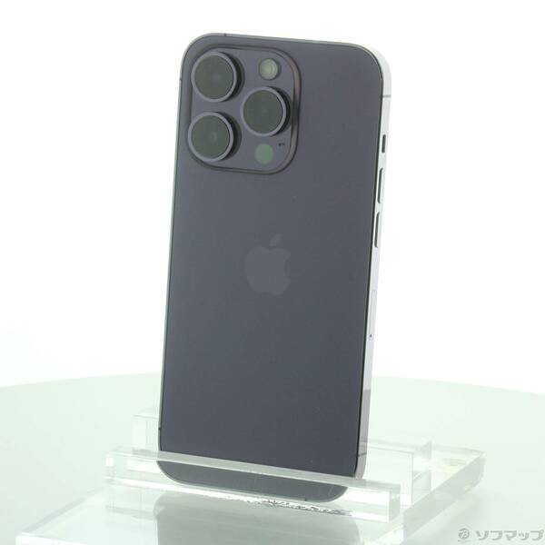 【中古】Apple(アップル) iPhone14 Pro 128GB ディープパープル MQ0F3J/A SIMフリー 【348-ud】