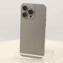 【中古】Apple(アップル) iPhone15 Pro Max 1TB ナチュラルチタニウム MU713J/A SIMフリー 【262-ud】