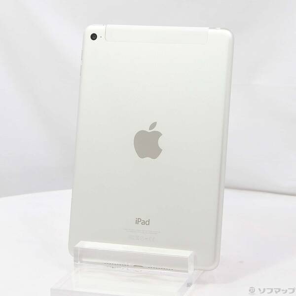 【中古】Apple(アップル) iPad mini 4 128GB シルバー MK772J/A docomoロック解除SIMフリー 【344-ud】