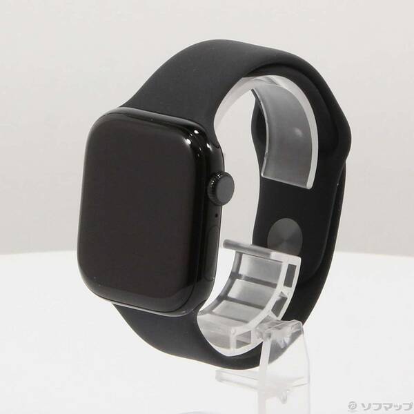 【中古】Apple(アップル) 〔展示品〕 Apple Watch Series 10 GPS 42mm ジェットブラックアルミニウムケース ブラックスポーツバンド 【377-ud】