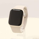 【中古】Apple(アップル) 〔展示品〕 Apple Watch Series 9 GPS 41mm スターライトアルミニウムケース スターライトスポーツバンド 【258-ud】(2)