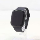 【中古】Apple(アップル) Apple Watch Series 10 GPS 46mm ジェットブラックアルミニウムケース ブラックスポーツバンド 【34...