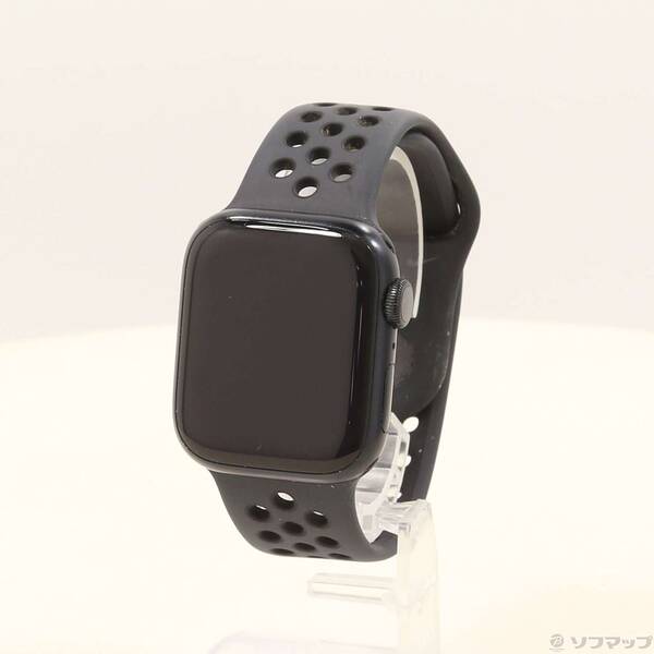 【中古】Apple(アップル) Apple Watch Series 7 Nike GPS 41mm ミッドナイトアルミニウムケース アンスラサイト/ブラックNIKEスポーツバンド 【196-ud】