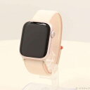 【中古】Apple(アップル) 〔展示品〕 Apple Watch Series 9 GPS 41mm ピンクアルミニウムケース ライトピンクスポーツループ 【...