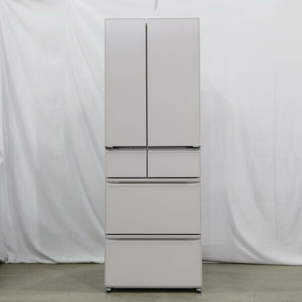 【中古】MITSUBISHI(三菱) 〔中古品〕 冷蔵庫 中だけひろびろ大容量 MZシリーズ（プレミアムフレンチモデル） グランドリネンホワイト MR-MZ49M-W ［幅65cm ／485L ／6ドア ／観音開きタイプ ／2024年］ 【258-ud】