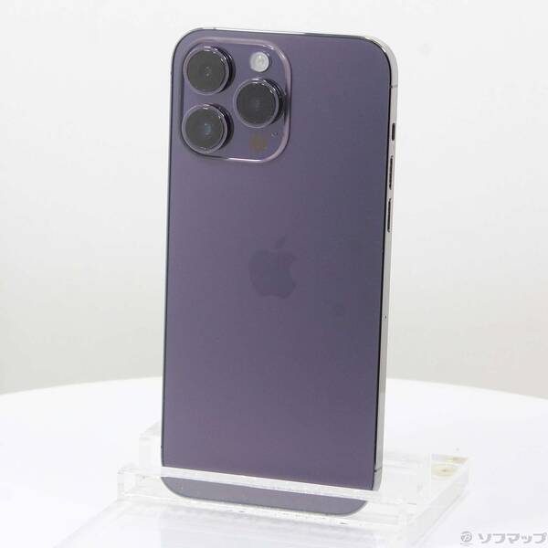 【中古】Apple(アップル) iPhone14 Pro Max 512GB ディープパープル MQ9J3J/A SIMフリー 【305-ud】