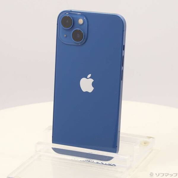 【中古】Apple(アップル) iPhone13 128GB ブルー MLNG3J/A SIMフリー 【381-ud】