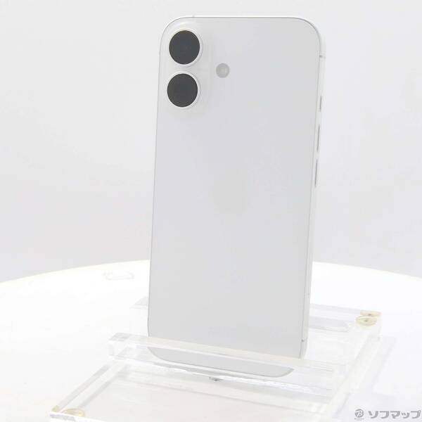 【中古】Apple(アップル) iPhone16 128GB ホワイト MYDR3J/A SIMフリー 【276-ud】