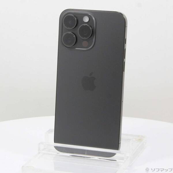 【中古】Apple(アップル) iPhone15 Pro Max 1TB ブラックチタニウム MU6Y3J/A SIMフリー 【262-ud】