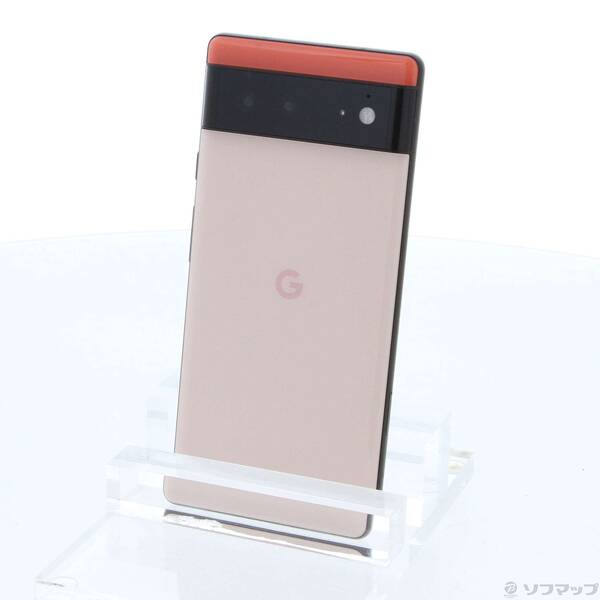 【中古】GOOGLE(グーグル) Google Pixel 6 128GB カインダコラル GOSAN3 Softbank SIMフリー 【258-ud】