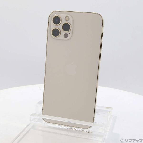 【中古】Apple(アップル) iPhone12 Pro 256GB ゴールド MGMC3J/A SIMフリー 【348-ud】