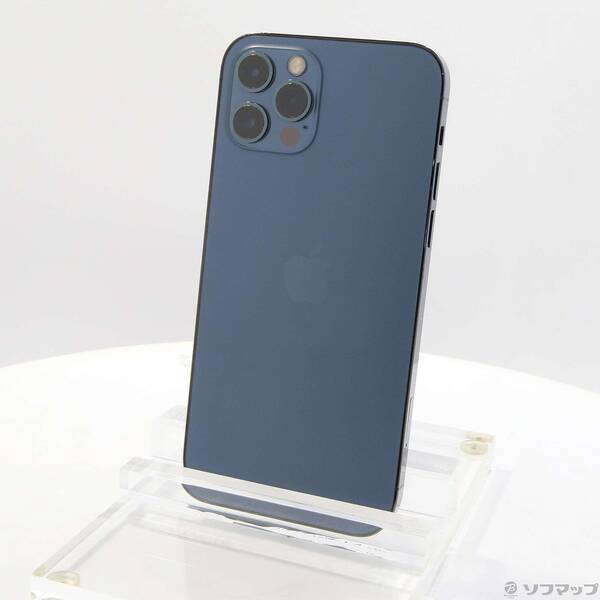 【中古】Apple(アップル) iPhone12 Pro 128GB パシフィックブルー MGM83J/A SIMフリー 【295-ud】