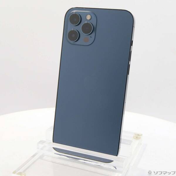 【中古】Apple(アップル) iPhone12 Pro Max 128GB パシフィックブルー MGCX3J/A SIMフリー 【258-ud】
