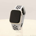 【中古】Apple(アップル) Apple Watch Series 7 Nike GPS 41mm スターライトアルミニウムケース ピュアプラチナム/ブラック...