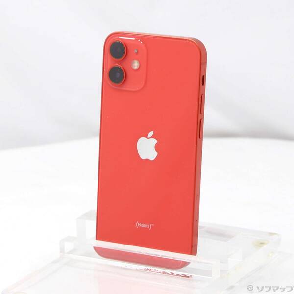 【中古】Apple(アップル) iPhone12 mini 64GB プロダクトレッド MGAE3J/A SIMフリー 【348-ud】