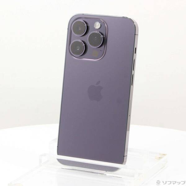 【中古】Apple(アップル) iPhone14 Pro 256GB ディープパープル MQ1E3J/A SIMフリー 【377-ud】